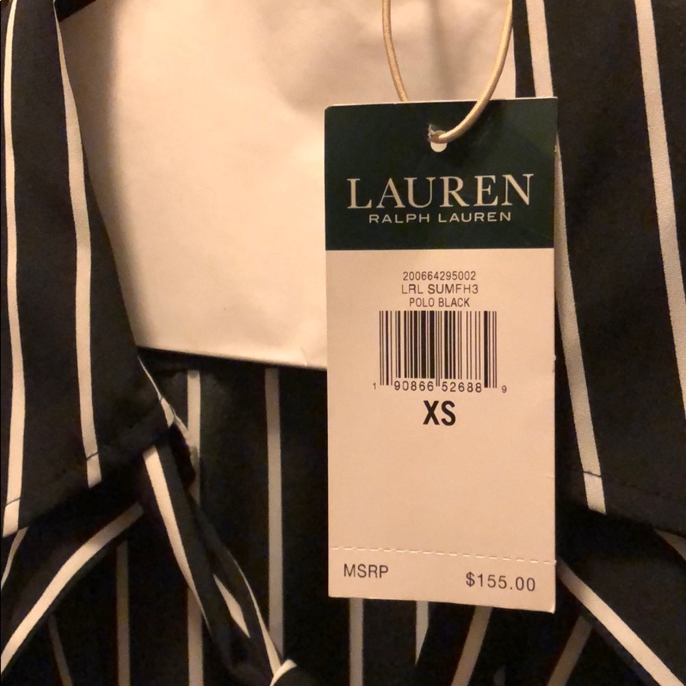 Black and White Striped Ralph Lauren Dress size 2